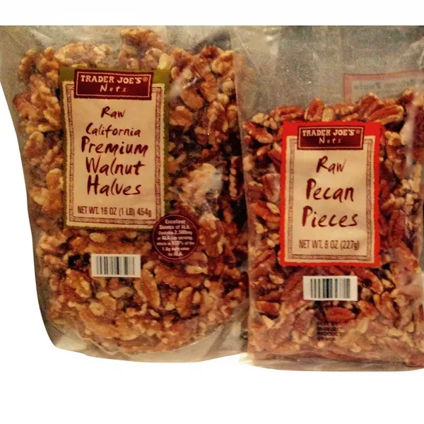 Trader Joe's 트레이더 조스 원시 캘리포니아 프리미엄 월넛 반감 생 피칸개 총 2개 항목, 선택, 상세설명참조