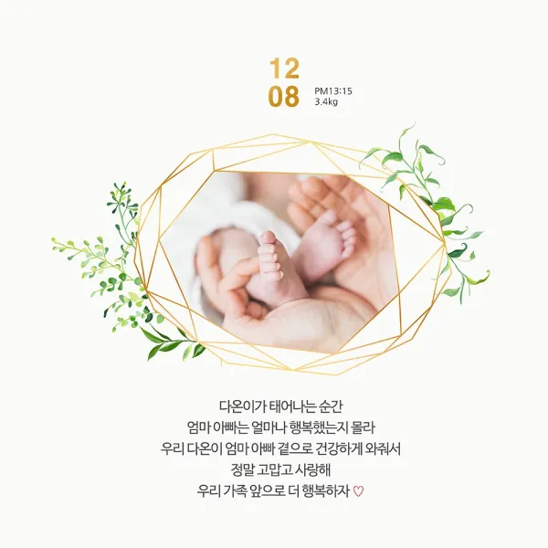 [이벤트버스] 다이아쥬얼 B290 출산축하현수막 득남득녀 아내 와이프 며느리선물