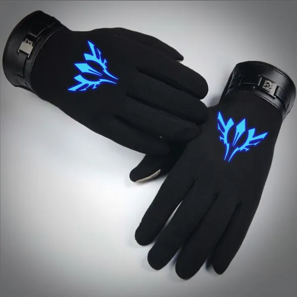 (관부가세포함) 방한장갑 Luminous FateZero touch gloves male animation make Sigil Qi Li plus thick velvet ridin-541493899416