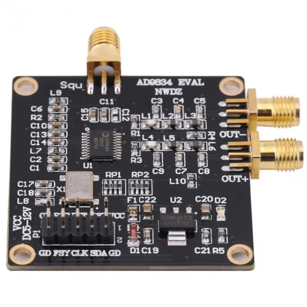1Pcs AD9834 DDS 신호 생성기 모듈 20mW 37.5MHz 사인/삼각/사각파 보드 소스 생성기 시그널, 없음
