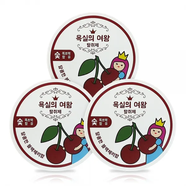 욕실의여왕 다목적 실내_욕실탈취제 블랙체리향 230g 3개 탈취제