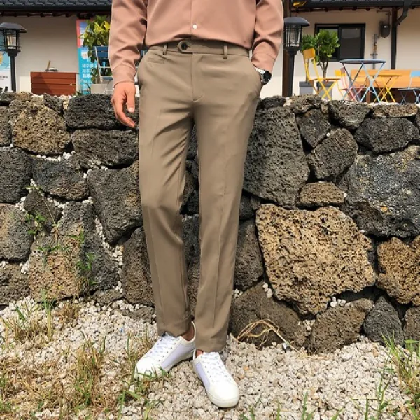 코인포켓 밴딩 스판슬랙스