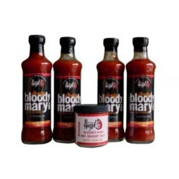 블루디 마리 키트 바이 어마징 Hazel's 4 미니 블루디 마리 보틀스 9.5 Ozeach 앤드 1 진저 림 솔트 4 Ozmake 유어 온 블루디 마리 칵테일 기프트 세트 5 피스 번들 .