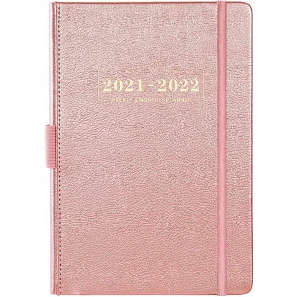 2021-2022 플래너 - 2021년 7월부터 2022년 6월까지 펜루프가 있는 주간 월간 연도 계획자 목표 달성