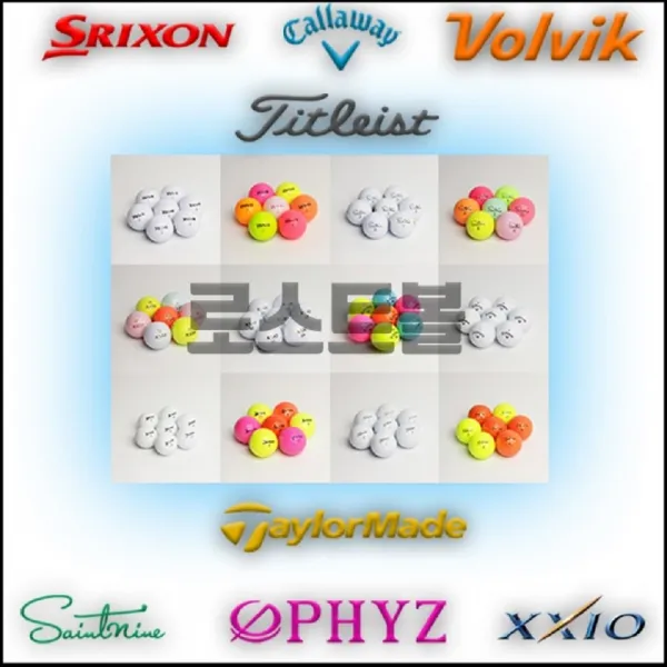 유명 브랜드 로스트 골프공 낱알 A-등급 6종 렌덤발송, 단일상품