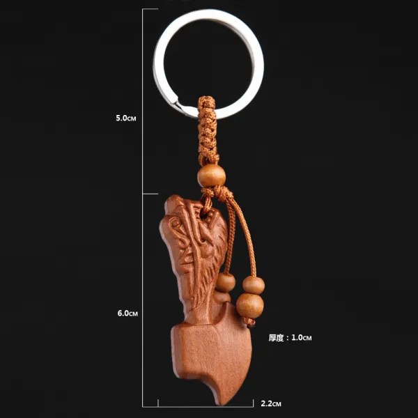 Apr.29 6번 무사안일 홀딩 디자인 복숭아나무 핸드폰 걸이 중국풍 복고 족제비 钥匙 열쇠고리 목제 끈으로 대박Z, 수도꼭지 도끼