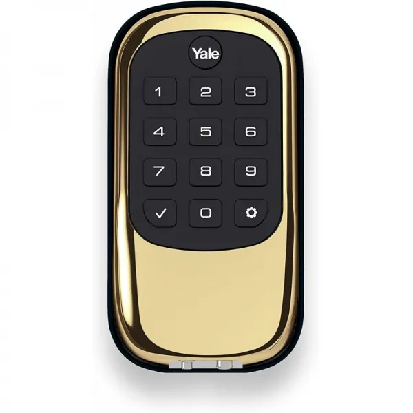 예일 보안 YRD110-ZW-605 YRD110ZW605 키 프리 키패드 데드볼트 폴리시브 브라스 - -, 단일옵션