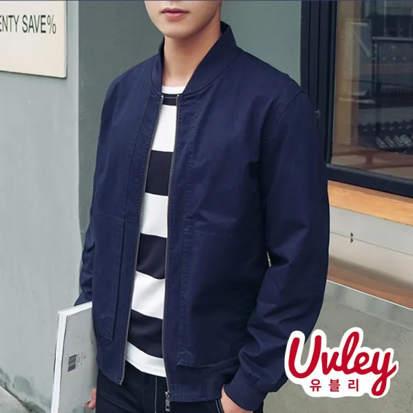 유블리 남성 루즈핏 블루종 3color ~4xl 봄 가을 캐주얼 아우터 Uv183wd 