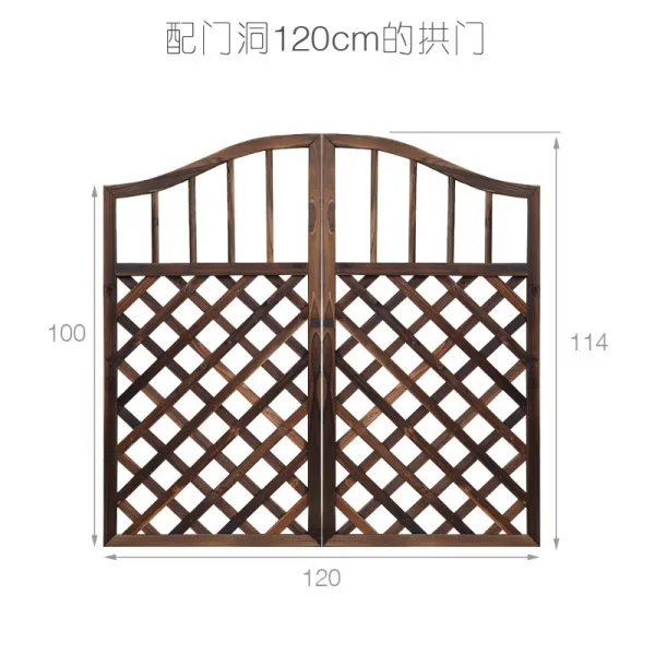 전원 주택 정원 꾸미기 장미 지지대 옥상 마당 테라스 나무 담장 화단 울타리 정원문 나무 펜스 아치, 네트 그릴 게이트 + 큰 사이즈