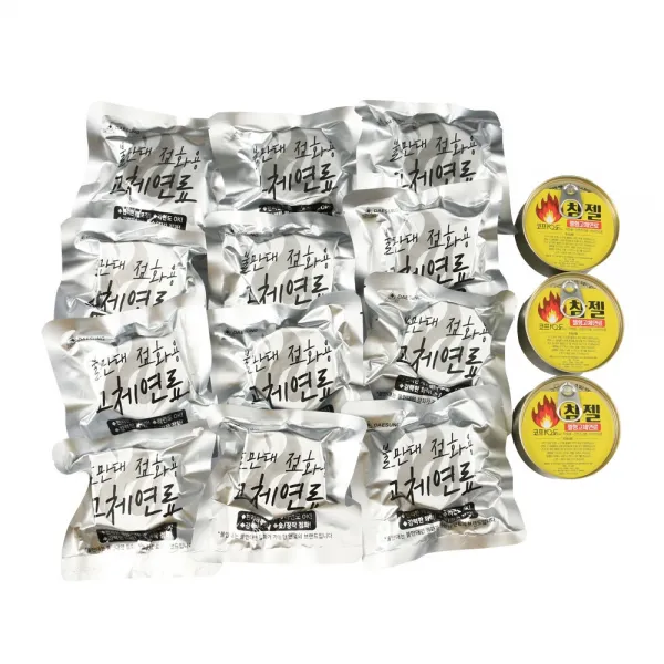  코프304 709 캠핑연료세트 장작 착화제 고체연료 캠핑 숯불