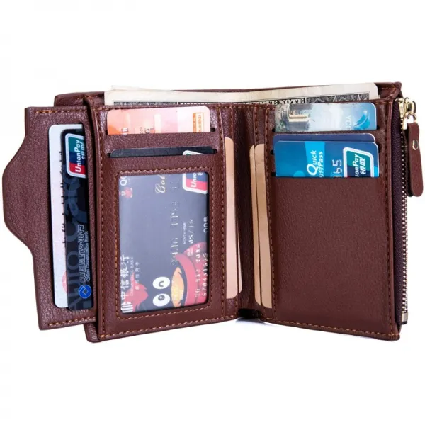 RFID 머니 클립 및 신용 카드 슬롯 남성 슬림 Bifold 가죽 미니 멀 프론트 포켓 지갑 차단