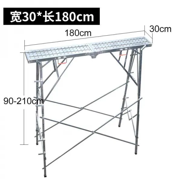 A형 접이식 말 걸상 기능 두꺼운 비계 퍼티 공사 긁다 멀티 승강사다리 인테리어 2228671554, 강화 극 유리 덮개 형 30X180