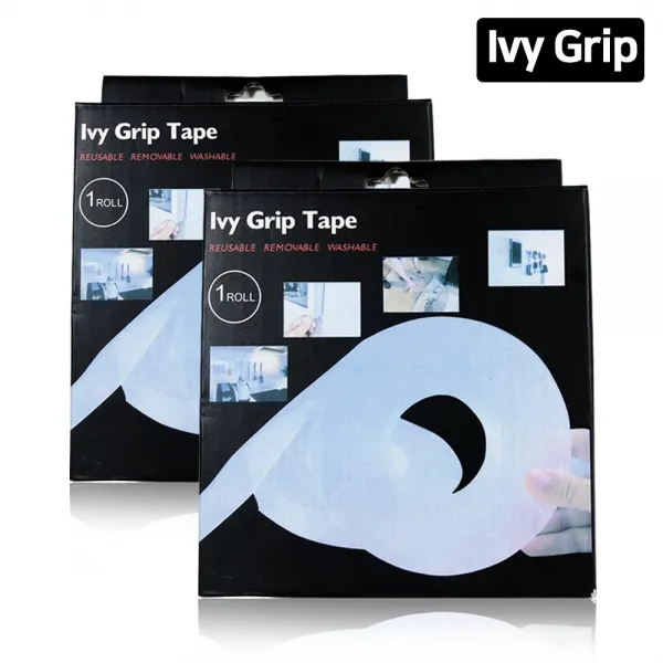 Ive Grip 두께2mm 자국없는 실리콘 양면테이프 3m, 1개