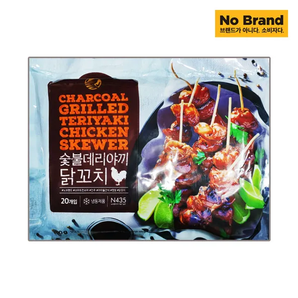 [퀴클리몰] 노브랜드 숯불 데리야끼 닭꼬치 800g, 1개