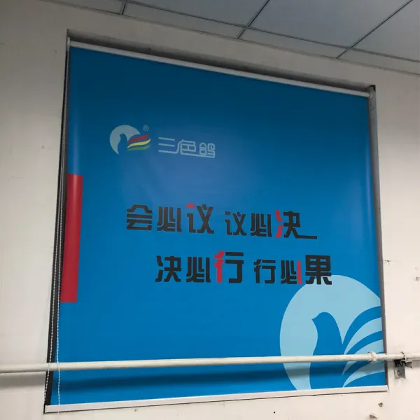 주문제작함 맟춤제작 공사 광고 LOGO 햇빗가리기 레쉬가드 구멍뚫을 필요없음 방수 전동 수동식 롤스크린 커튼, 자체 정의 양면 프린트 전차광 99