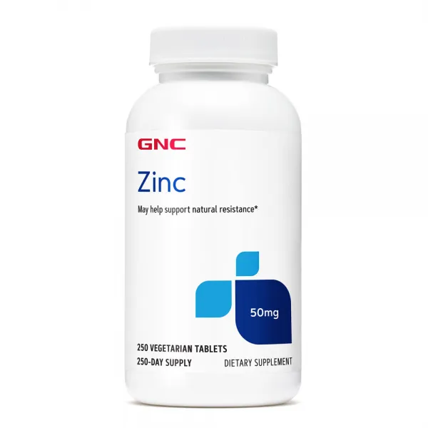 GNC 징크 아연50MG 250정 (정상적인 면역기능에 도움) GNC ZINC 50MG 250CAP 항산화 미네랄, 1개, 250정