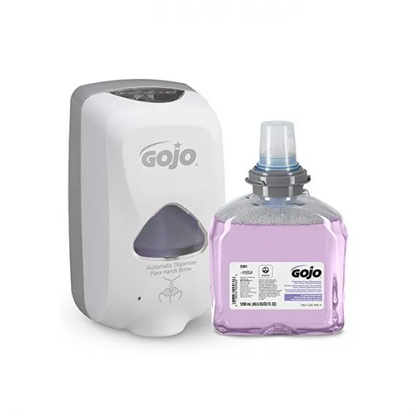 GOJO Premium Foam Handwash with Skin Conditioners Cranberry Fragrance TFX Starter Kit 1-1200 mL Hand Soap Refill ＋ 1 - Dove G, One Size, One Color