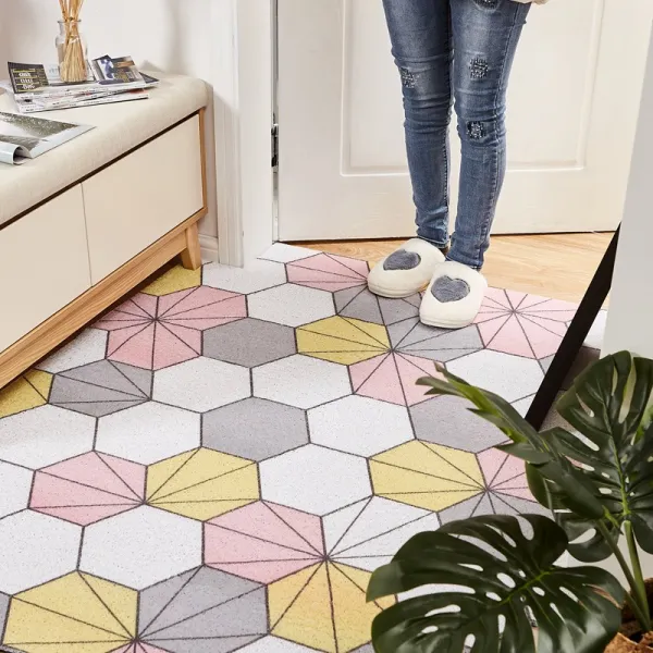 북유럽 모던카페트 러그 Northern Europe enters the door to enter the door home the living room bathroom feet feet r-604030567863, 집중하다60x120cm (높은 MIPER 와이어 링)