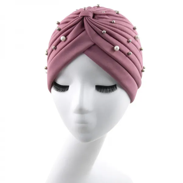 여성을위한 Turban 모자 골치 아픈 건 매듭 모자 Chemo Beanies 암 머리 덮개를위한 Headwrap 모자, 16 Watermelon red