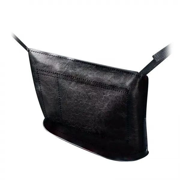 Stk 자 동 차 네 트 포 켓 핸 드 백 시 트 백 주 최 자 대 용 량 가 방 지 갑 보 관 전 화 문 서 포 켓 뒷 좌 석 애 완 동 중간 블랙 40.5x14x11cm 가죽