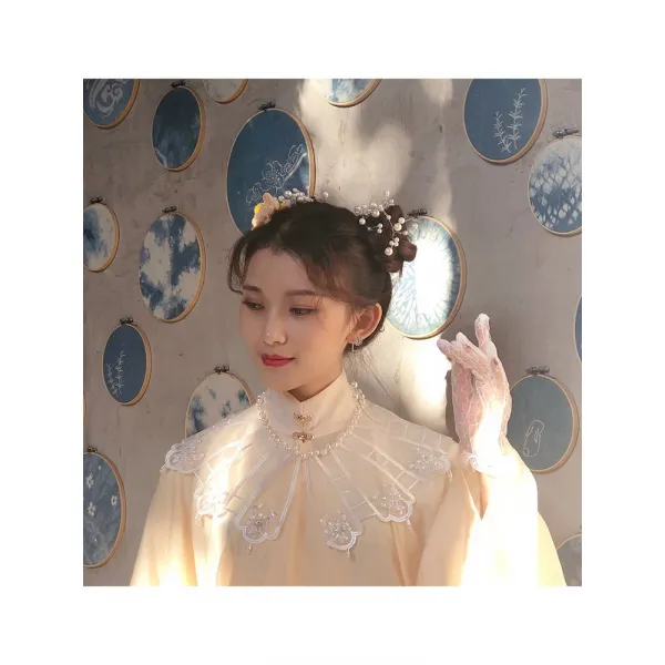 여성 레이스 장갑 반감기 Luochang 한양 절충주의 Hanfu 액세서리
