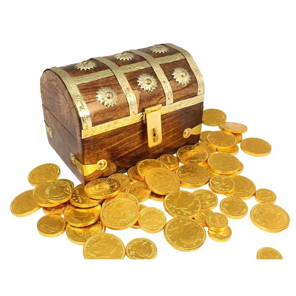 Well Pack Box 초콜릿 동전 벨기에 초콜릿 동전 6.5x4.5x4.5 5070 보물팩팩 (8oz), 선택, 상세설명참조