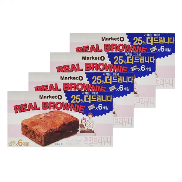 마켓오 리얼브라우니, 120g, 4개