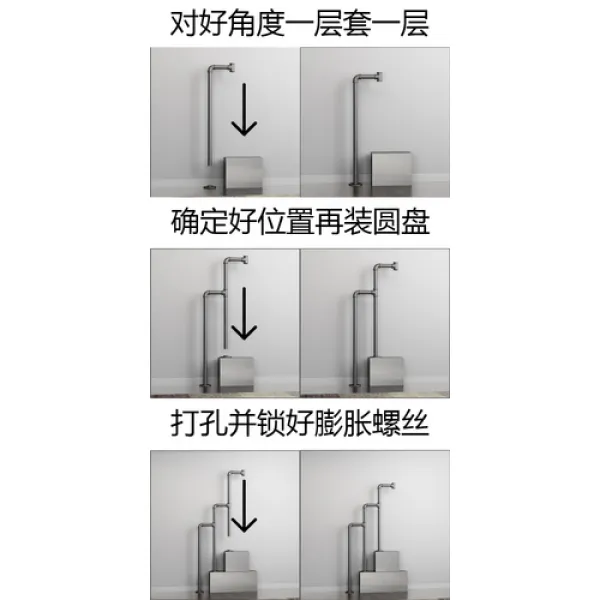 - 난간 손잡이 공업용 U자형 실내계단 가드레일 수도관 노인 어린이 다락방 복도 간략한 펜스, 15 조잡하게 설명하다