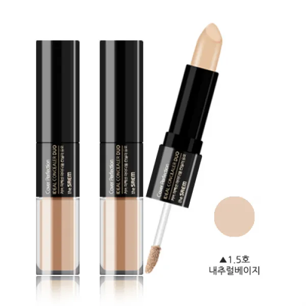 더샘 커버 퍼펙션 아이디얼 듀얼 컨실러, 1.5내추럴베이지, 2개