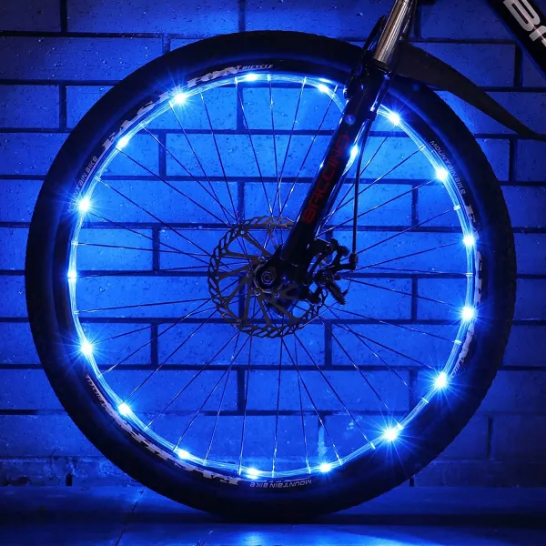 Sumree 2 Tire 팩 이끌었다 자전거 바퀴 불빛 로 유에스비 충전용 배터리 16 모드 7 색 변화하는 Over Get 더 밝은 그리고 보이는 에서 모든 각도 를 궁극적인