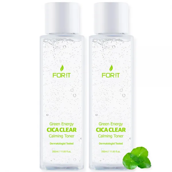 포잇 그린에너지 시카클리어 스킨토너 350ml 대용량 결정돈 산뜻 촉촉 닦토 2개