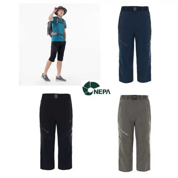 NEPA 네파 7부팬츠 무릎 다트 및 뒷무릎 절개라인으로 입체패턴 적용하여 활동성 강화MATTINA PANTS_M <7G31730>