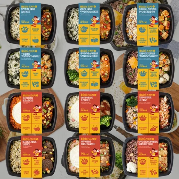 틀림없는친구 틀림없는도시락 혼합 12종 12팩 간헐적단식식단 저염식도시락 1팩