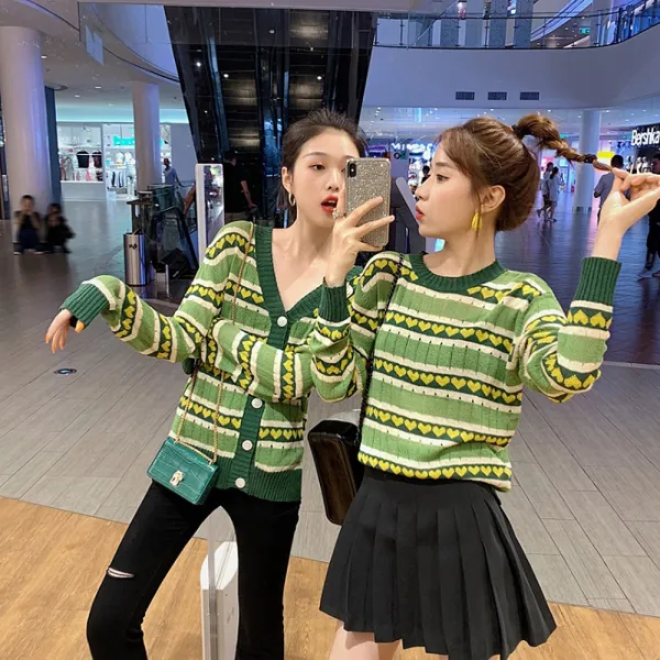  제로의옷장 가을 브이넥 가디건 니트 티 Bd0827l15