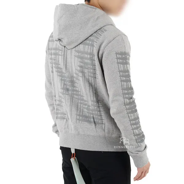 19fw 오프화이트 인더스트리얼 후드집업 그레이 Ombe001e