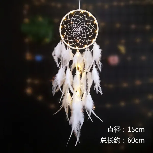 데이터글로벌 유니콘 소녀마음 모빌 후우링 풍경 풍령 숲 드림그물을 덮쳐 보완하다해머링 장식 작은 벽걸이 부품 환 화이트 구매하면 1 6