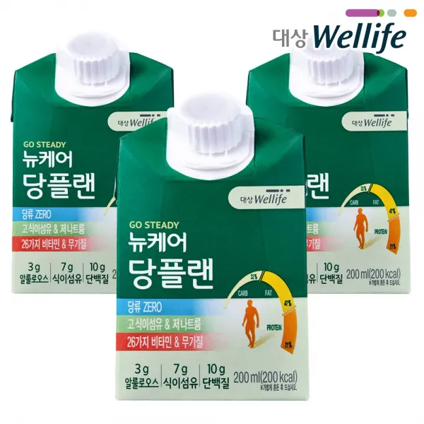 대상웰라이프 뉴케어 당플랜(당뇨식) 30팩 맛있는 당뇨식 당류 0g, 30개, 200ml