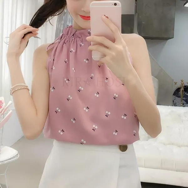 kirahosi 여자 민소매 베이직 블라우스 시폰 나시 윗도리 97호 AOq0uch