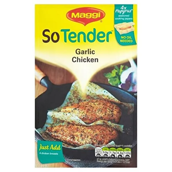 마기《―》때문에 입찰 마늘23그램 - Maggi So Tender Garlic 23g [병행수입품], 1