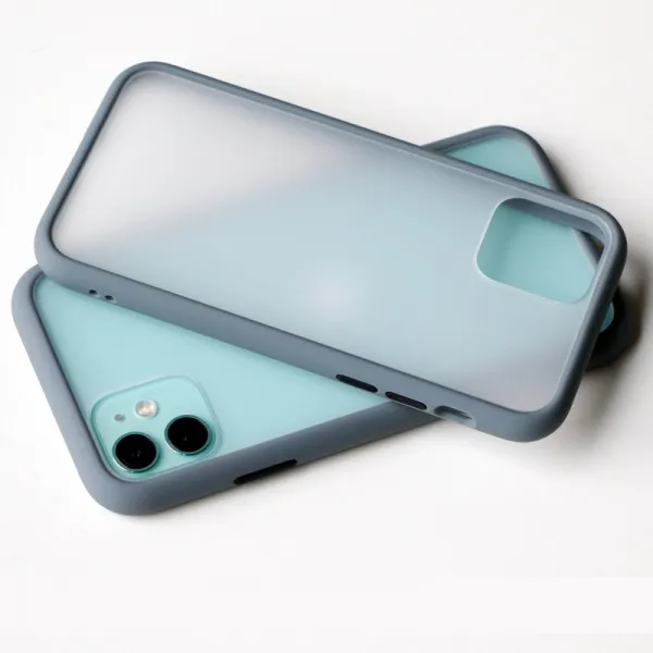 INS 냉담 무드 할머니 그레이 색 가장자리에 부딪치다 테 화웨이 P30P20 핸드폰케이스 MATE30 PRO 투명