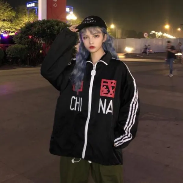 더 알지구 2019 가을 겨울 커플자켓 커플룩 커플시밀리룩 제어 가격 55 실탄 하라주쿠 스타일 손 애국 자켓 커플 클래스 서비스