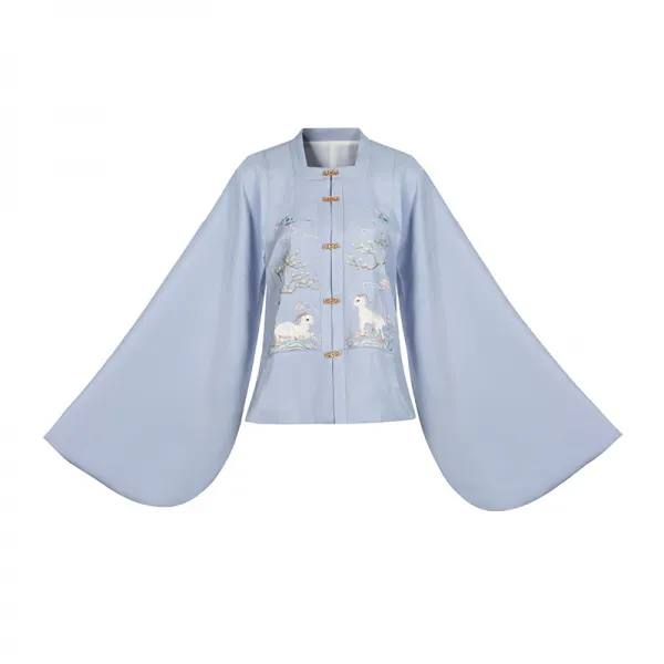 중국전통의상 운장 월수놓다 따뜻함 오리지널제작 명제 자수 스퀘어넥 화장 솜씨를 보완하다 차이나 여성 겨울 4572737390