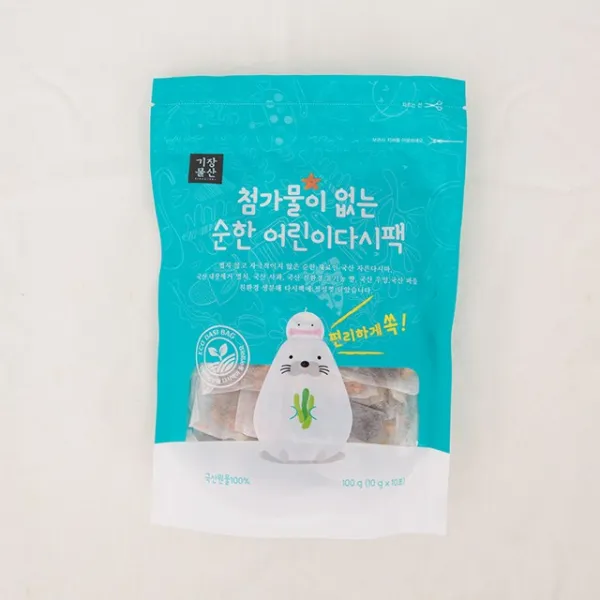 기장물산 첨가물이 없는 순한 어린이 다시팩 10티백 1봉 100g