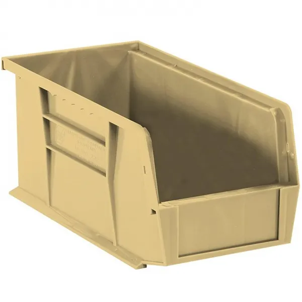 Aviditi Plastic Stack/Hang Storage Bin Containers, 18 x 8-1/4 9 Inches, Green, Pack of 6, for Organi