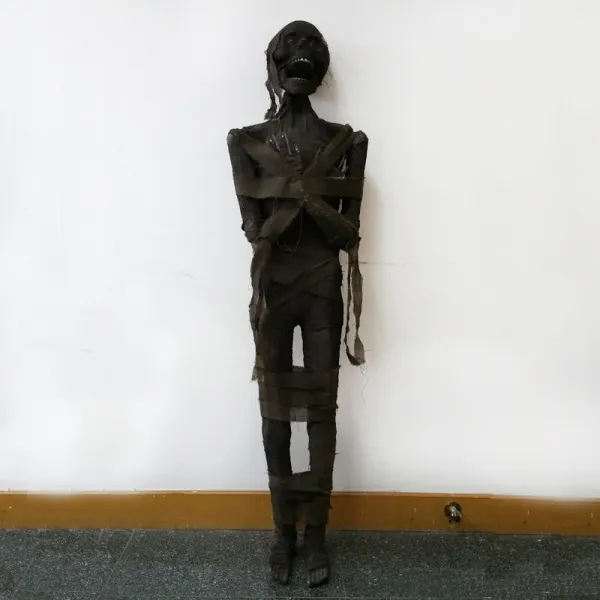 밀실 탈출 소품 도깨비집 용품 할로윈데이 라이크 마른 시체 미라 공포 피비린내 나는 호러 사람을 놀라게 함, 마른 시체 천 쌌다 조 150cm