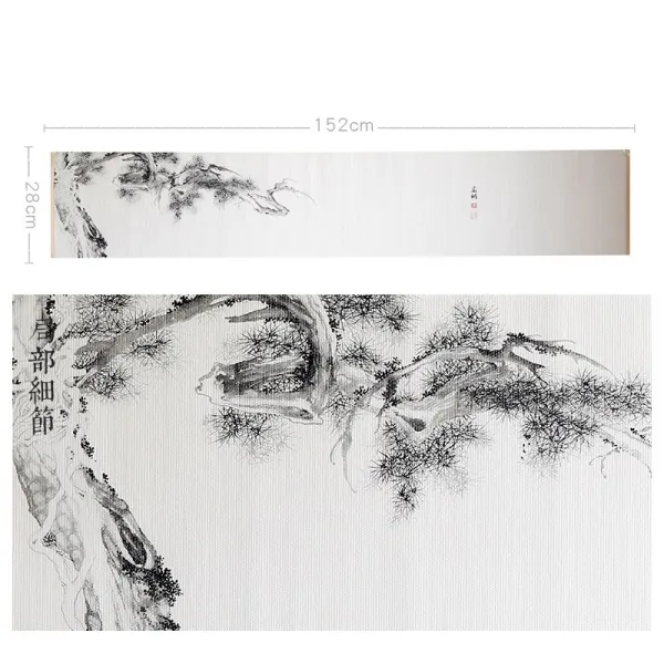 근무처 핸드메이드 페인팅 자리 송그림 스타일 천 궁푸차 구 다도 영 부품 S03037, 고송도