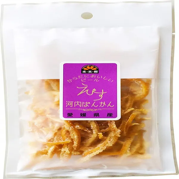 げんき本舗 ドライフルーツ 国産河内ばんかんピール(袋)40g×2個 원기 본점 말린 과일 카와 만감 필 (봉지) 40g × 2 개, 1