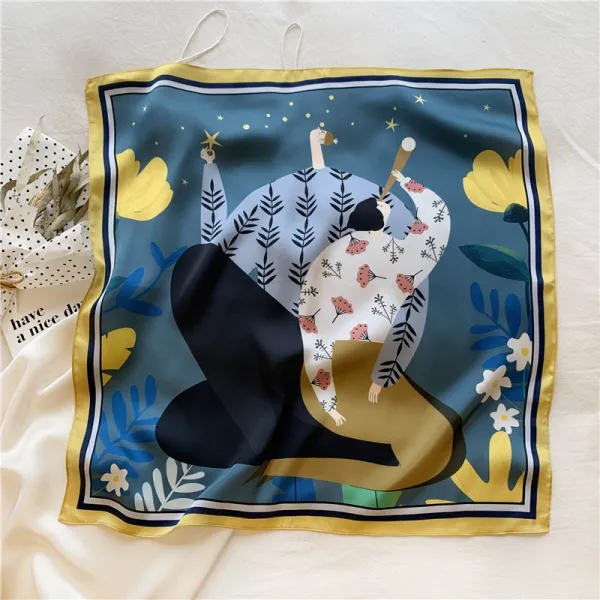 쁘띠 스카프 보이핏 볼륨 북유럽풍 심플 작은 네모난 수건 봄가을 브띠 직업 2563194052