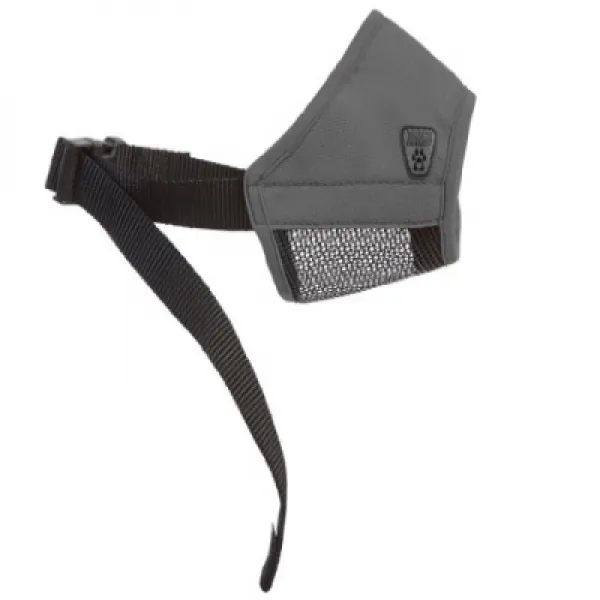 Canine Friendly Soft Fit Dog Muzzle Small Charcoal 송곳니 친화적 인 부드러운 맞추기 개 총구 소형 차콜, 1