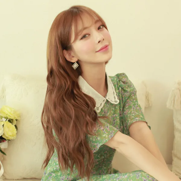 가발매니아 멜로딕버블 제디원사 58cm 납작한 뒤통수도 ok 오픈반가발 리얼라인피스, 1개, 코랄베이지